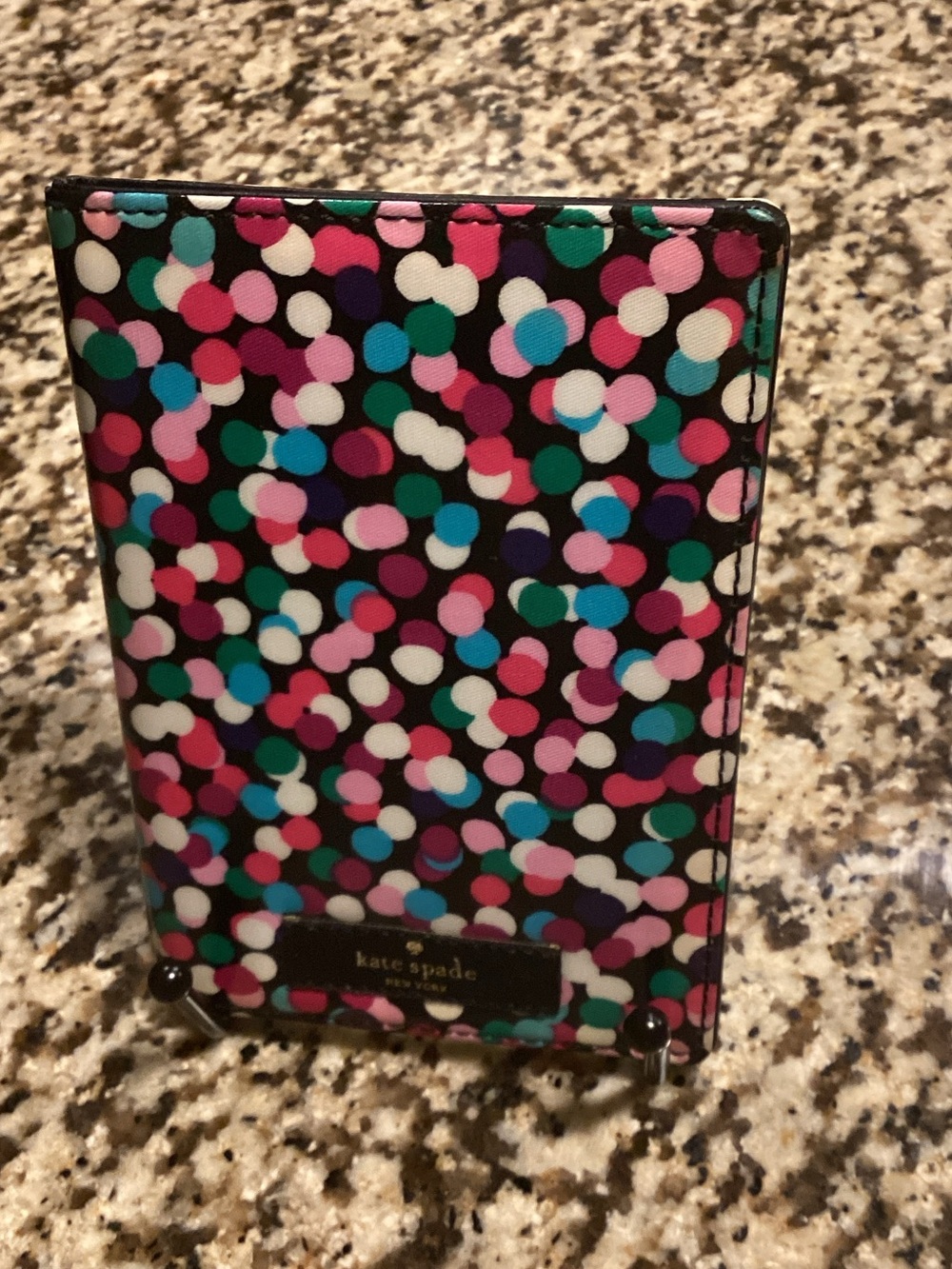 kate spade Multicolor Polka Dot pass port holder